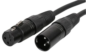 PULSE - 3 Pin XLR Male to XLR Female Microphone Lead, 0.5m Black - Picture 1 of 1
