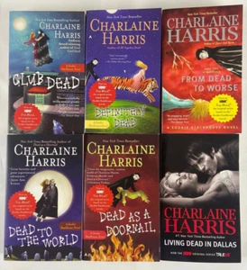 Charlaine Harris 6 Book Lot Sookie Stackhouse True Blood Paperback Vampire Novel - Picture 1 of 2