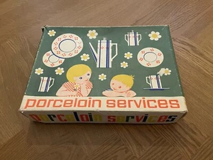 Vintage Puppengeschirr ‚porcelain Service‘ Kaffeegeschirr 70er DDR - Bild 1 von 7