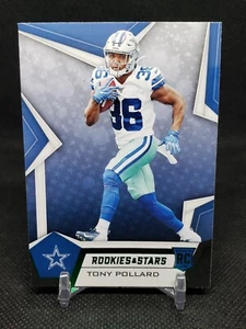 2019 Rookies & Stars #102 TONY POLLARD Green Foil Rookie SP COWBOYS - Bild 1 von 2