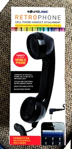 Soundlogic Retrophone Cell Phone Handset Attachment  Black - Picture 1 of 5