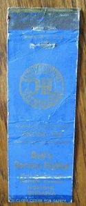 BOB'S SINCLAIR GAS STATION MATCHBOOK COVER: NORFOLK, NEBRASKA MATCHCOVER -G20 - Picture 1 of 1