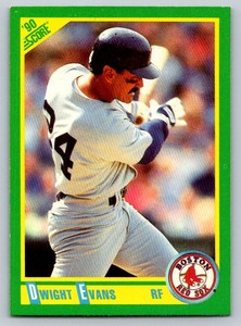 1990  Score #3 Dwight Evans Boston Red Sox Baseball
