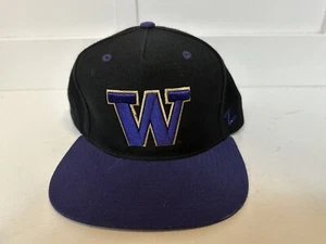 University Of Washington Huskies NCAA Black, Purple & Gold Zephyr Snapback Hat - Picture 1 of 4
