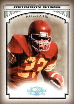 2006 Donruss Threads College Gridiron Kings Silver Holofoil #1 Marcus Allen /250 - Image 1 of 2