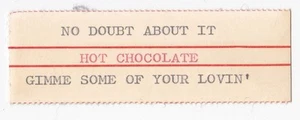 Hot Chocolate - No Doubt About it - original jukebox title strip - Picture 1 of 1