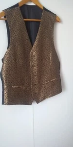 Gold and Black Waistcoat Chest 41-43" - Picture 1 of 4