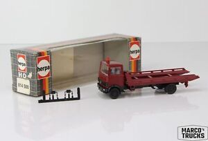 Herpa Mercedes LP 813 Tow truck redbraun No. 814500 /HB7688-1