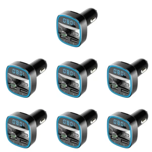 Car Bluetooth-compatible 5.0 FM Transmitter MP3 Player Fast Charging USB Charger - Zdjęcie 1 z 12