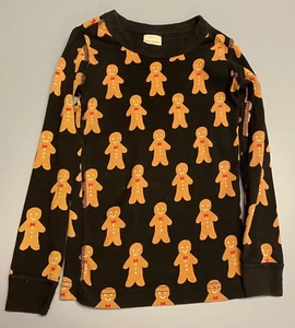 Hanna Andersson Kids Gingerbread Holiday Winter Shirt Pajamas Top 110 Sz 5, 1799 - Picture 1 of 7