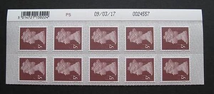 5p - M17L - 2017 - 09.03.17 - Datum 10er Block auf SBP2 Papier - Bild 1 von 1
