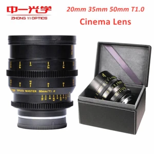 Zhongyi Mitakon 20mm 35mm 50mm T1.0 APS-C Cinema Lens for Canon Nikon Sony Fuji  - Picture 1 of 15