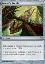 4x Wurm's Tooth MTG 9th Edition NM Magic Regular