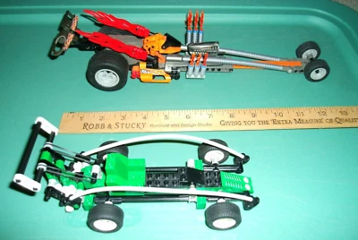 LEGO Racers Lot-Nitro Burner Pull Back-# 8471 + LEGO Technic # 8213 Spy Runner - Image 1 of 4