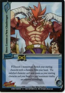 UFS CCG Street Fighter Here comes a new Challenger Foil Promo Card MINT - Picture 1 of 1