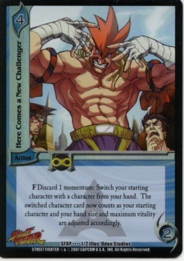 UFS CCG Street Fighter Here comes a new Challenger Foil Promo Card MINT - Image 1 of 1