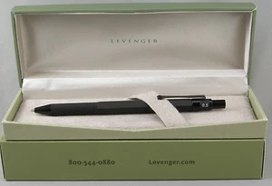 Levenger L-Tech Black Stealth .5mm Pencil - New In Box - Picture 1 of 3