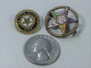 Eastern Star pins - 2 pcs - Picture 1 of 1