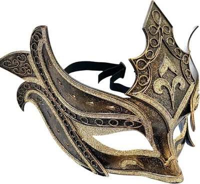 Mens Masquerade Mask Warrior Helmet Military Cosplay Dress Up Halloween Party - Image 1 of 4