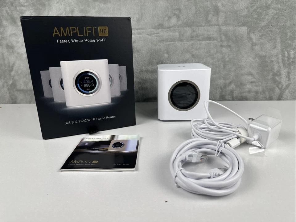 Ubiquiti AmpliFi HD Mesh Router 3x3 802.11AC AFI-R-US Open Box TESTED Complete - Image 1 of 4
