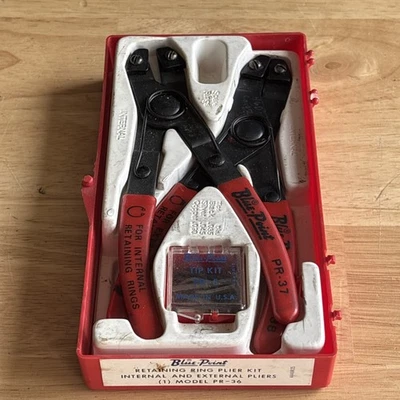 Kit de alicates de anillo de retención a presión externo interno Blue Point puntas reemplazables PR36 Foto 1 de 4