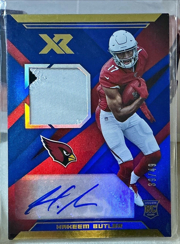 2019 XR Rookie Swatch Autographs Hakeem Butler #226 Blue /49 (RPA) - Image 1 of 2