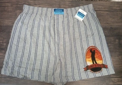 Calzoncillos boxer de punto de algodón para hombre Under Disguise gris para día del padre talla 2xl Foto 1 de 4
