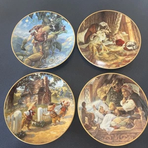 Edwin Knowles Set Of 4 Classic Fairy Tales Painted By Scott Gustafson - Picture 1 of 11