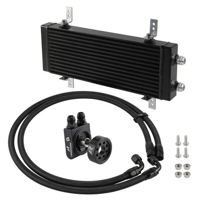 Kit de enfriador de aceite mediano de doble paso barra y placa para Subaru BRZ Scion FR-S FA20 2013+ Foto 1 de 4