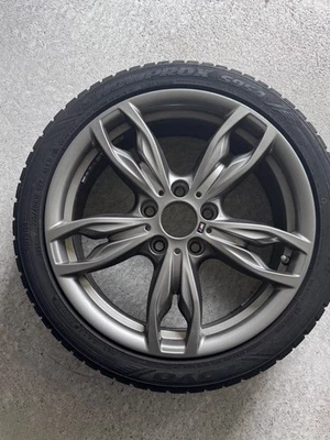 4x Alu M Doppelspeiche 18 Zoll 436 M Winterkompletträder BMW F22 & F23 - Bild 1 von 4