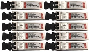 Lotto lavoro 10 moduli ricetrasmettitore compatibili Cisco 10G Base SFP+ SFP-10GSR-85-C - Foto 1 di 4