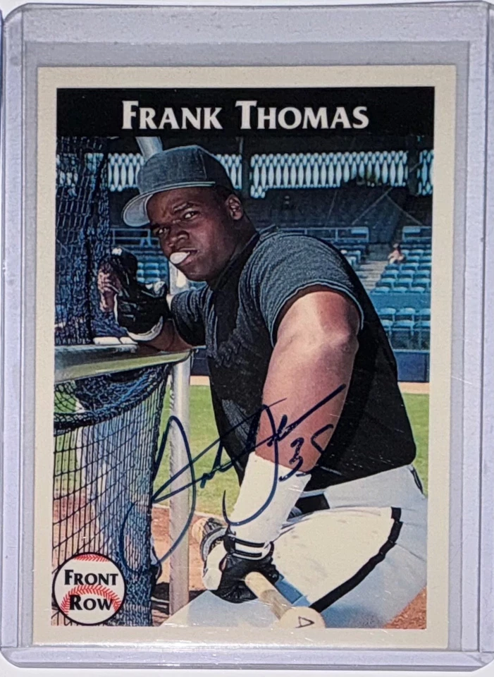 1992 Front Row Frank Thomas Auto Autograph Card #d /4000 - Image 1 of 2