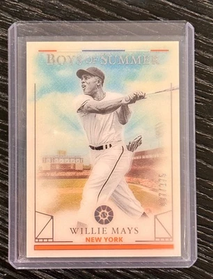 2024 Panini Boys of Summer - Willie Mays #38 Orange /275 New York Mets - Image 1 of 2