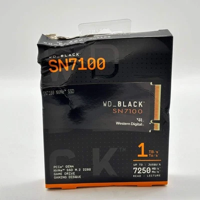 New WD_Black SN7100 1TB PCIe Gen4 NVMe SSD M.2 SSD - Image 1 of 4