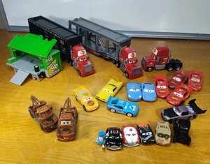 Lot Disney Pixar Cars Characters Diecast Vehicles Transport Oil Change Rig - Picture 1 of 24