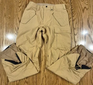 Burton Pants Mens Medium Tan DRYRIDE Snowboard Ski Cargo Performance Outerwear - Picture 1 of 18