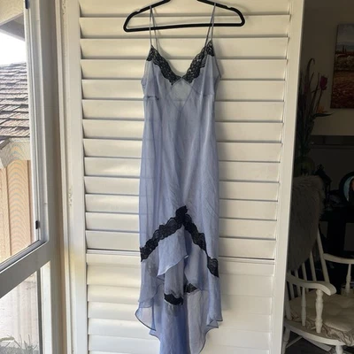 Vintage Frederick's of Hollywood Whimsigoth Fairy Sheer Lace Slip Dress Size L - Image 1 of 4