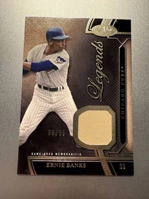 2015 Topps Tier One Ernie Banks Legends Jersey Relic Ser. # 69/99 Cubs - Image 1 of 3