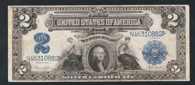 BEAUTIFUL RARE TAHEE/BURKE 1899 $ 2 MINI PORTHOLE. NO TEARS  - Image 1 of 2