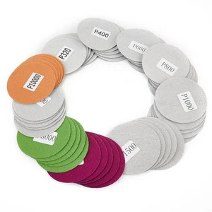Sandpaper Sanding Discs Wet & Dry 3inch 50 Pieces 320-10000 Grits 75mm - Picture 1 of 12