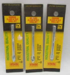 Irwin Hanson Glass & Tile 5/16  Drill Bits  Fits 3/8 Chuck and Larger - Picture 1 of 3