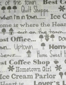 1yd Hometown Girl Fabric Material 44" x 36" Remnant Quilters Crafters Cotton - Picture 1 of 4