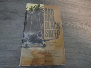 BAA BAA BLACK SHEEP BY GREGORY "PAPPY" BOVINGTON 1977 BANTAM BOOKS WW2 HISTORY - Picture 1 of 2