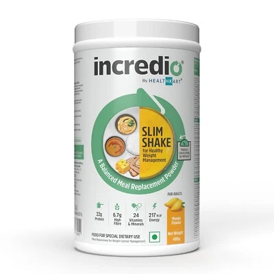 Batido delgado INCREDIO de Healthkart para control de peso (mango 480 g) Foto 1 de 4