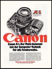 Canon A-1 - Reklame Werbeanzeige Original-Werbung 1982
