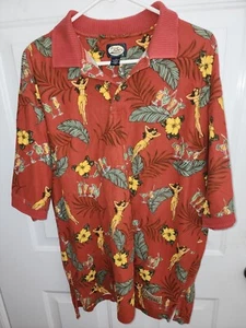 Vtg Tommy Bahama Shirt Mens XL red Hawaiian Print bikini martini ss polo. 🔥 - Picture 1 of 7