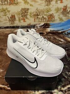 Zapatos de tenis Nike Court Air Zoom Vapor 11 HC para hombre talla 11,5 blancos DR6966-101