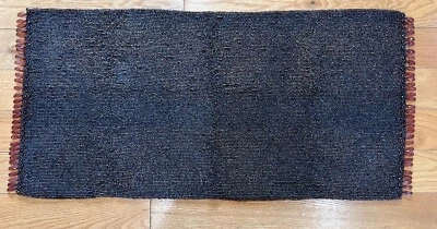 Table Runner Beaded Brown/Amber Acrylic Bead Fringe 31” X 15” Lined Vintage - Image 1 of 4