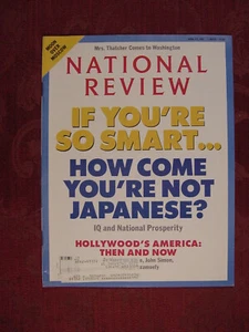 NATIONAL REVIEW Magazine April 15 1991 Daniel Seligman IQ Japan Competition - Foto 1 di 1
