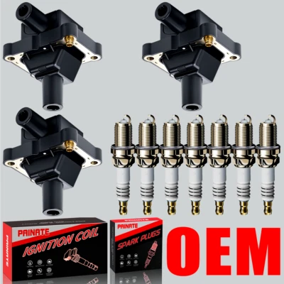 Marca 3 OEM Bobina de encendido y bujía de iridio para Mercedes-Benz E320 S320 UF527 Foto 1 de 4